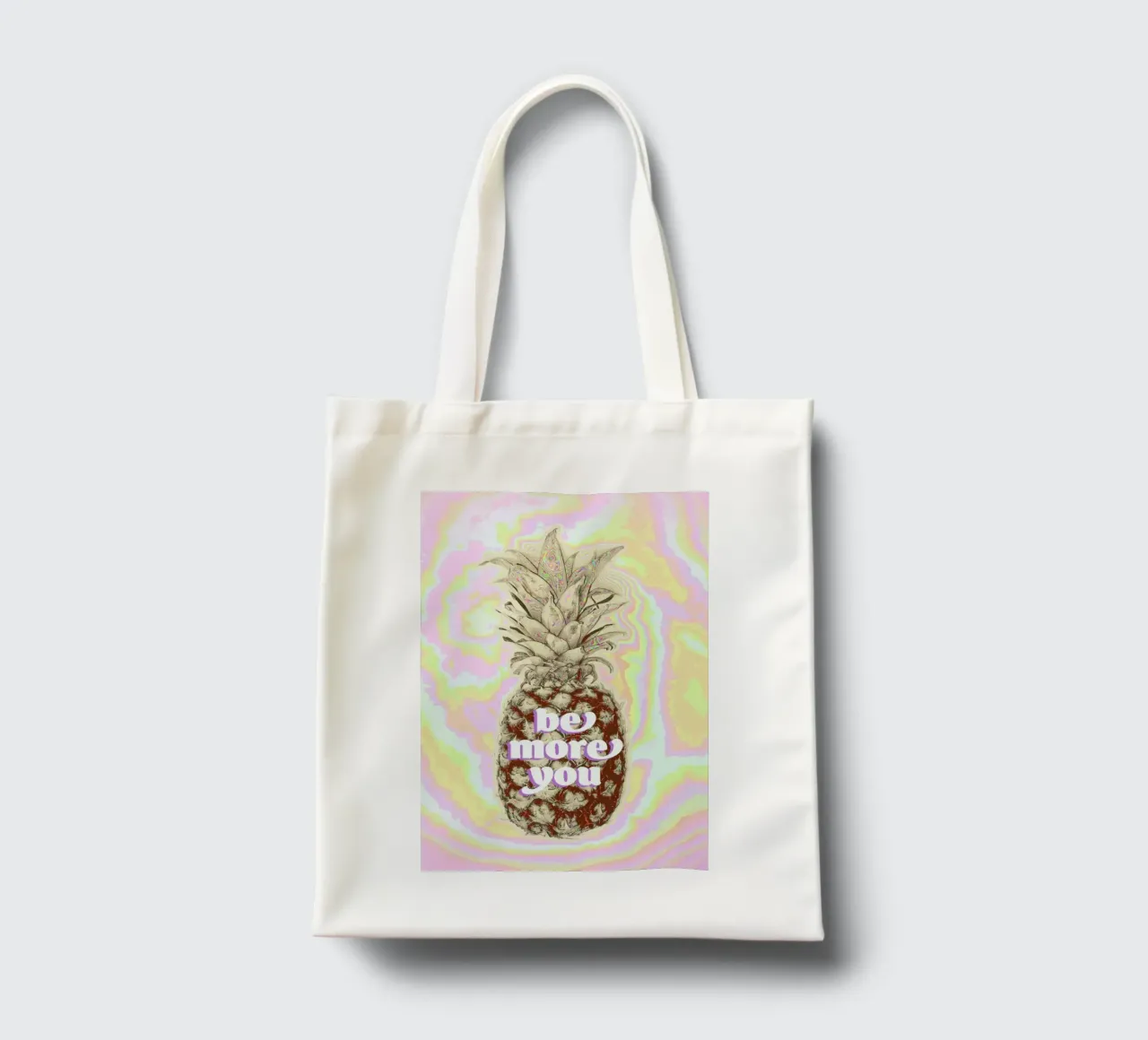 Sii più te stesso borsa in juta da cafelab