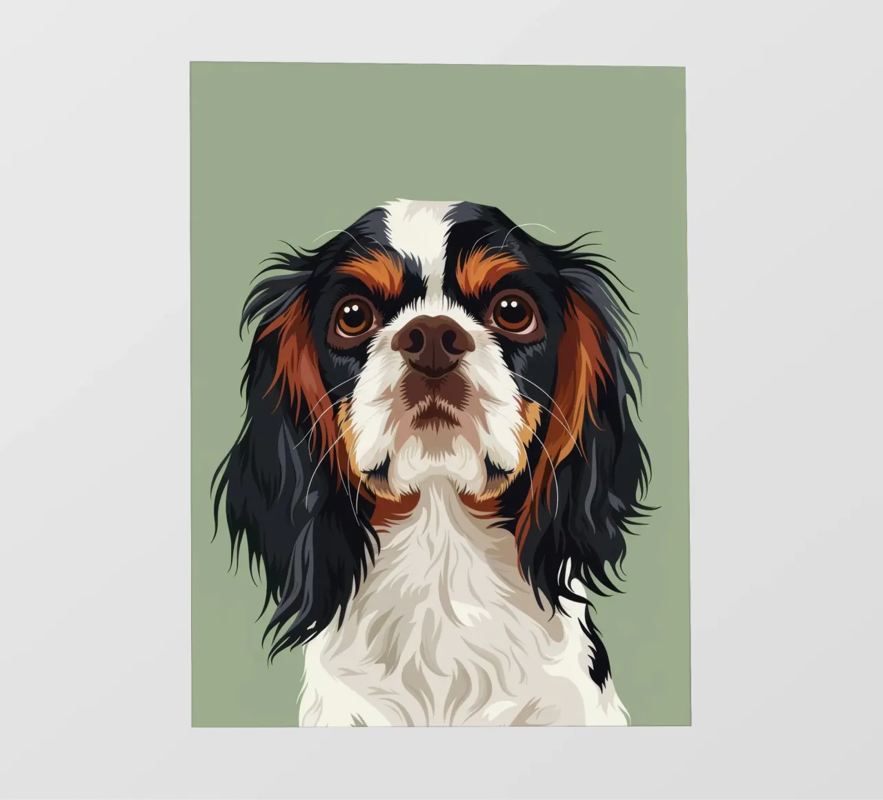 Cavalier King Charles Spaniel che mette in evidenza la nobiltà della razza pellicola backlit da DesignDoodle