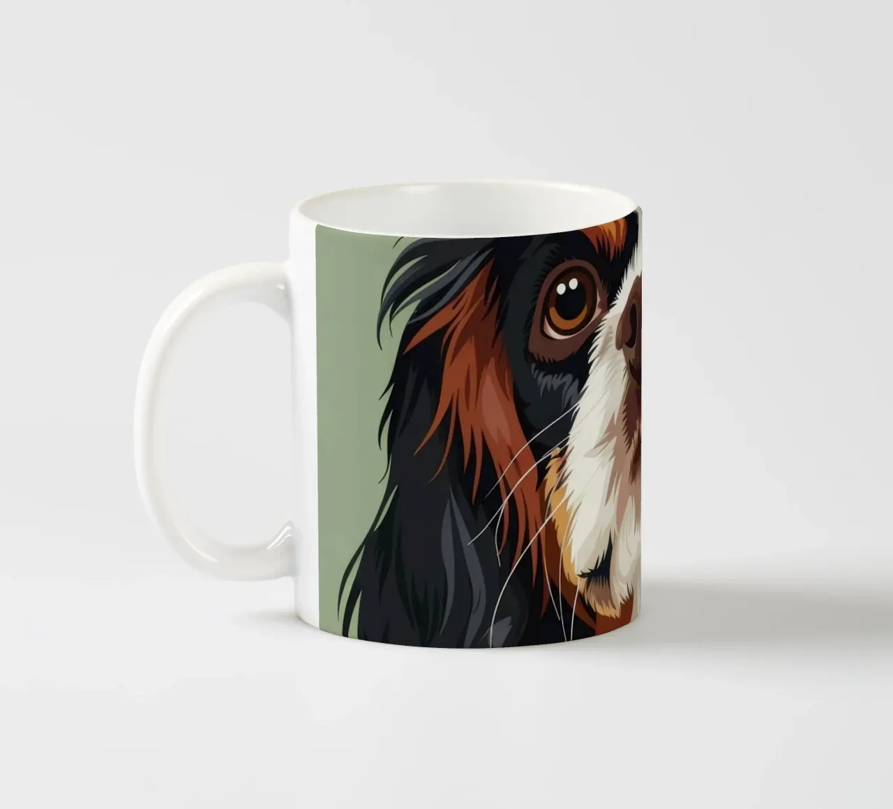 Cavalier King Charles Spaniel che mette in evidenza la nobiltà della razza tazza in ceramica da DesignDoodle