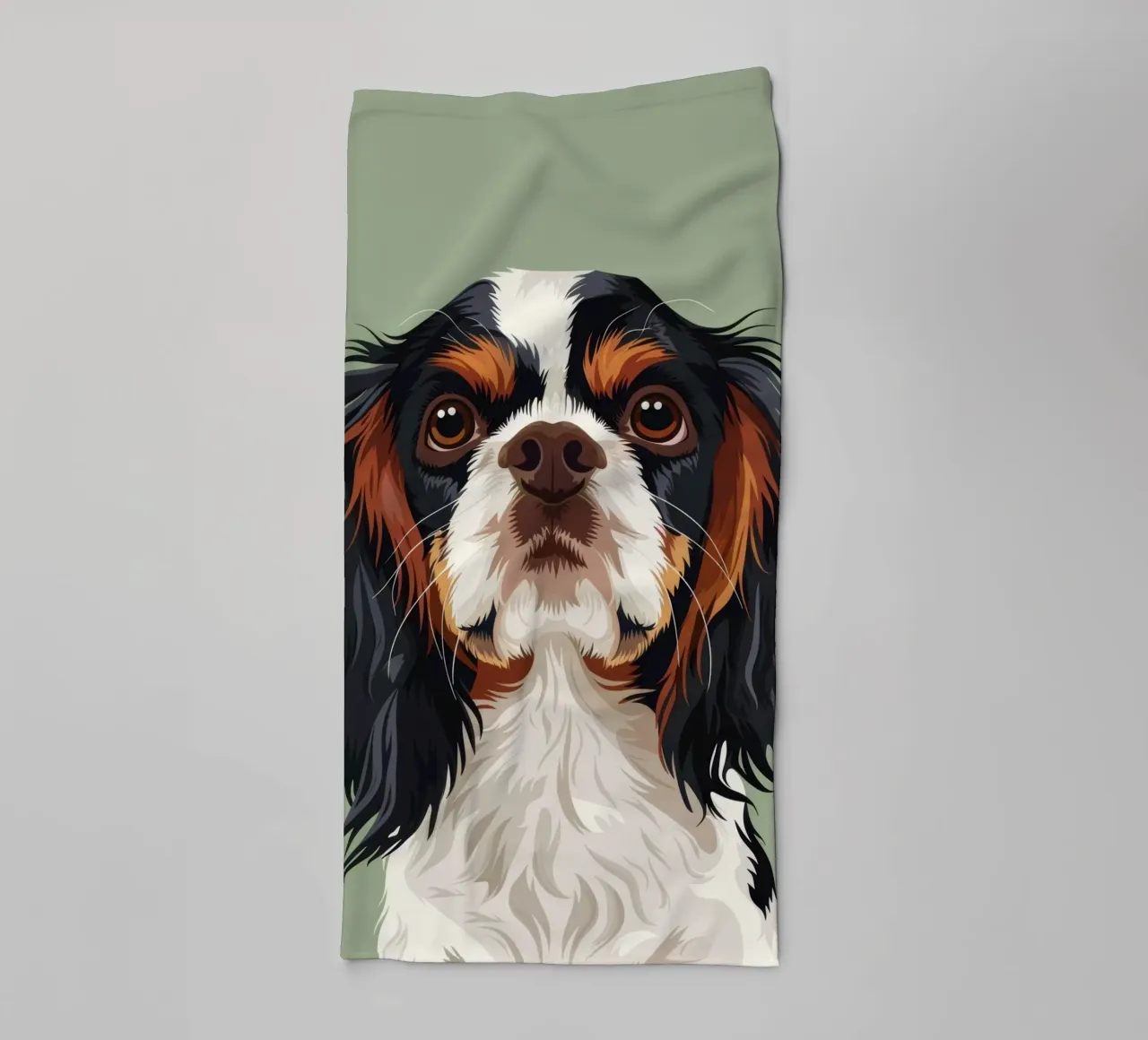 Cavalier King Charles Spaniel che mette in evidenza la nobiltà della razza asciugamano da bagno da DesignDoodle
