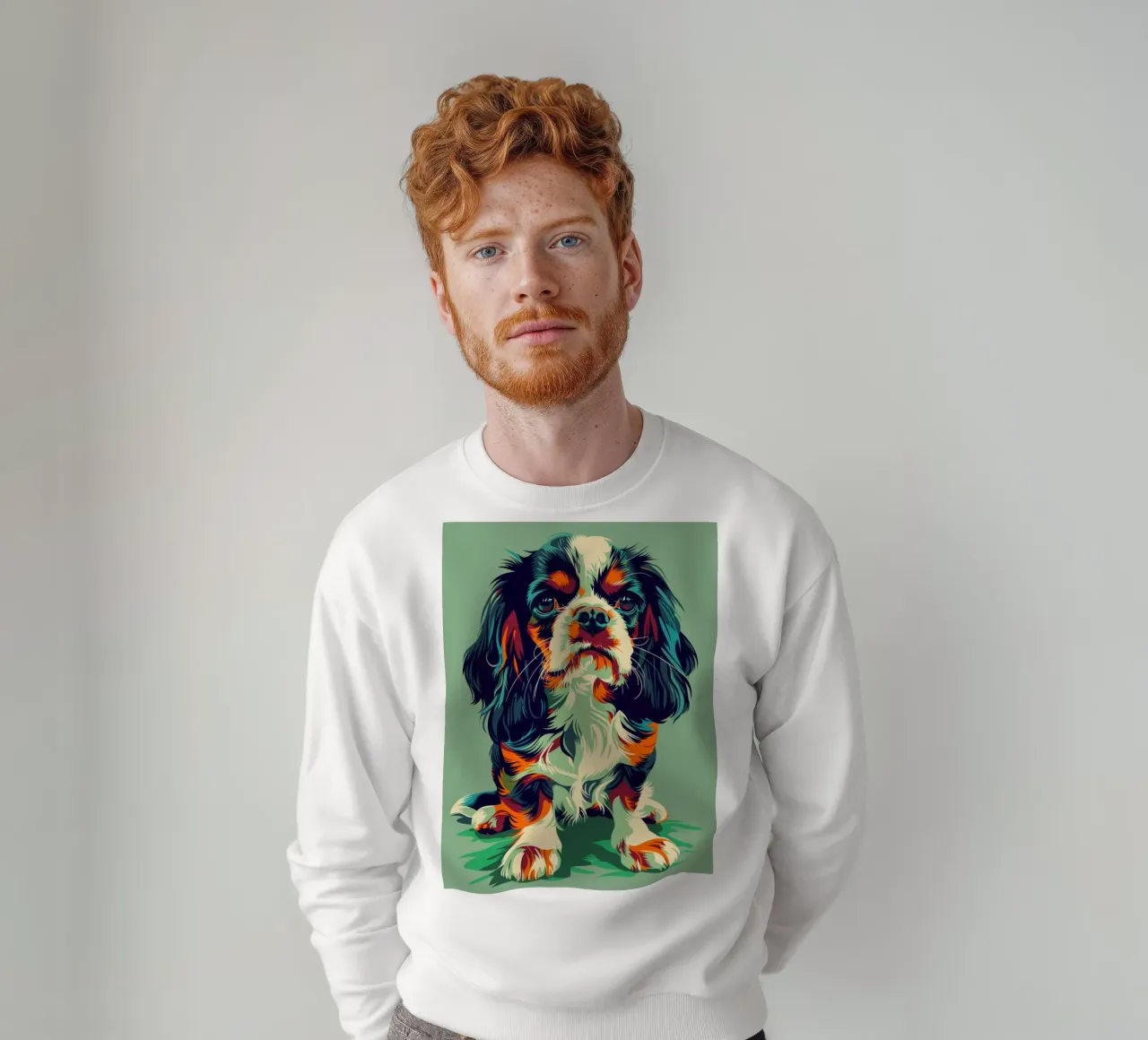 Cavalier King Charles colorato felpa da DesignDoodle