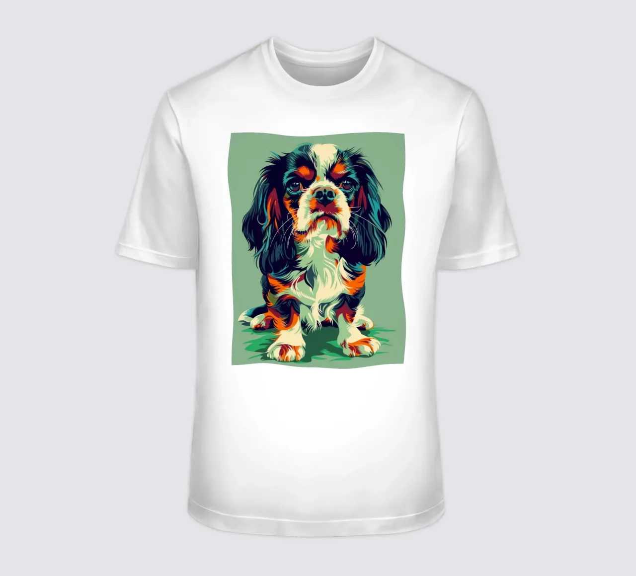 Cavalier King Charles colorato t-shirt da DesignDoodle