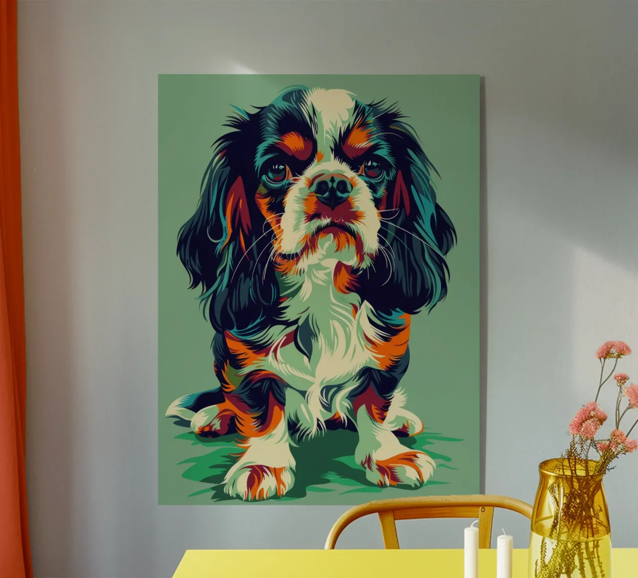 Cavalier King Charles colorato plexiglass da DesignDoodle