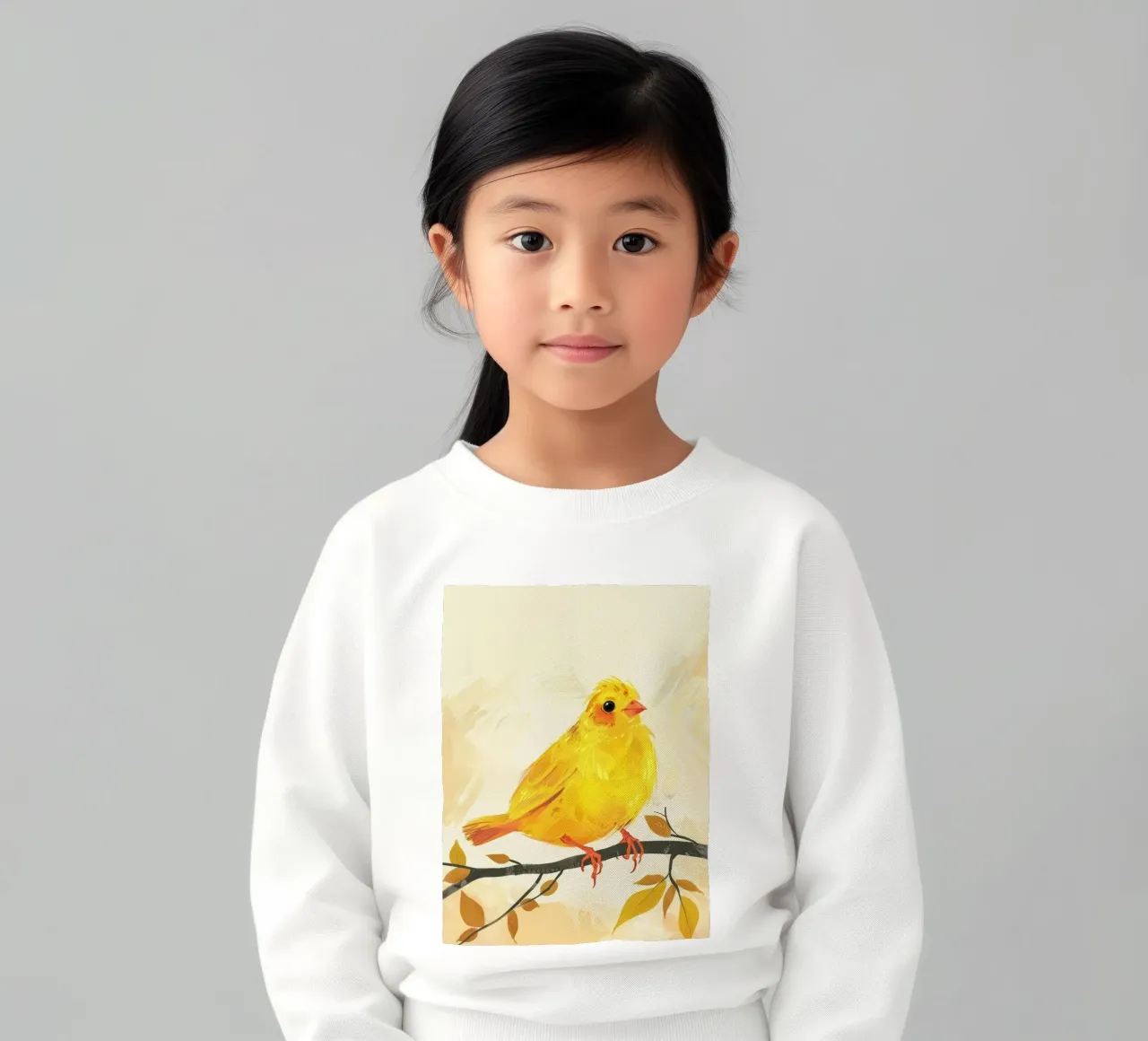 Canarino d'oro in autunno felpa bambino da DesignDoodle