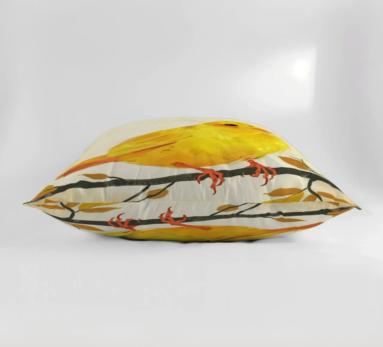 Canarino d'oro in autunno cuscino da DesignDoodle