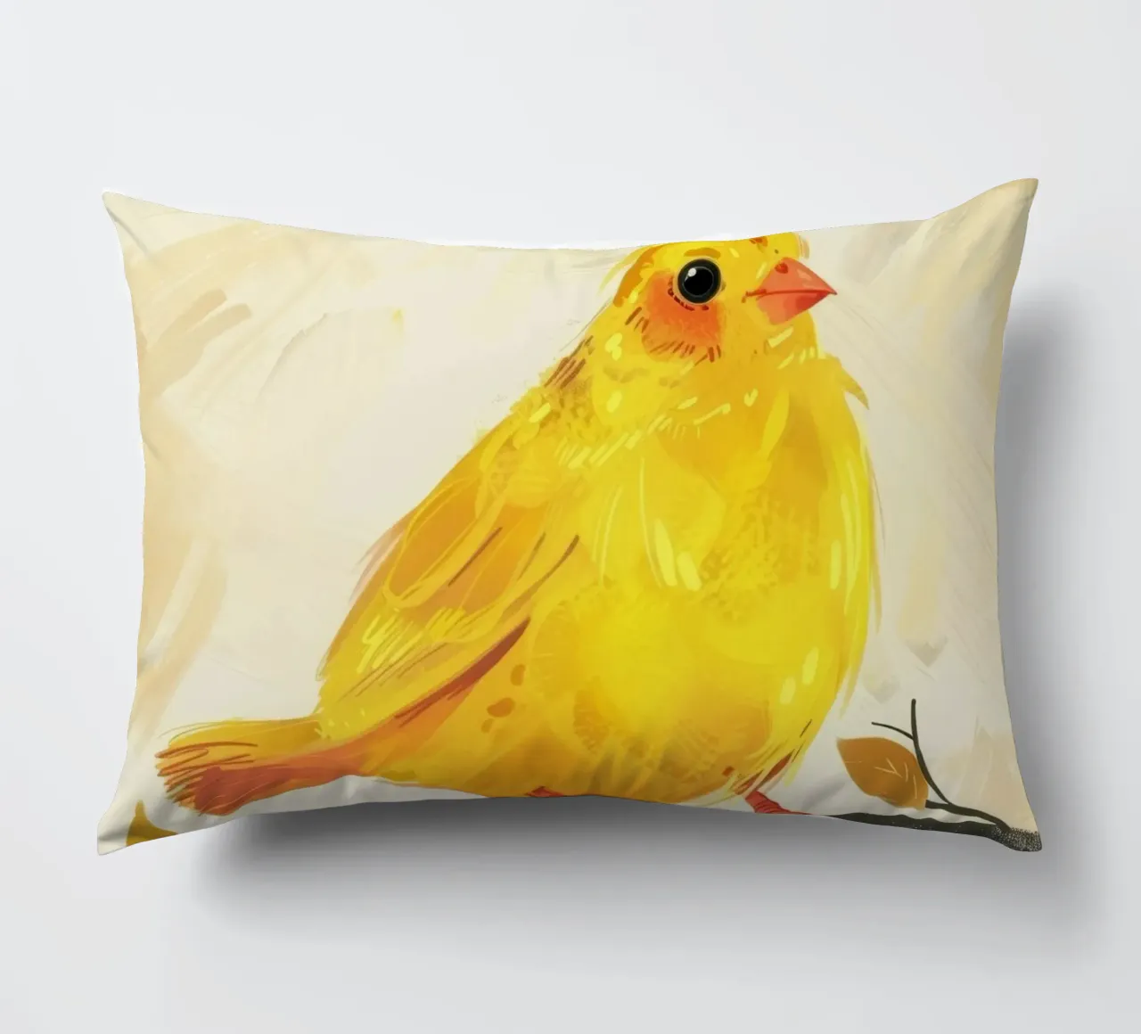 Canarino d'oro in autunno cuscino da DesignDoodle