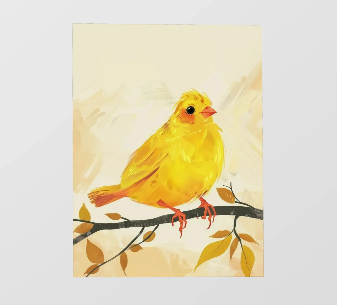 Canarino d'oro in autunno pellicola backlit da DesignDoodle