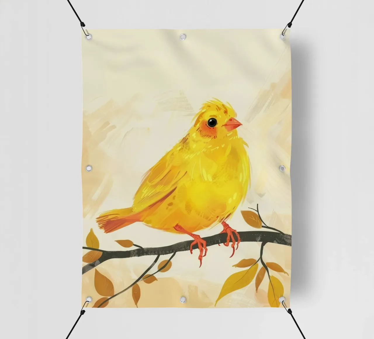 Canarino d'oro in autunno telo in pvc da DesignDoodle