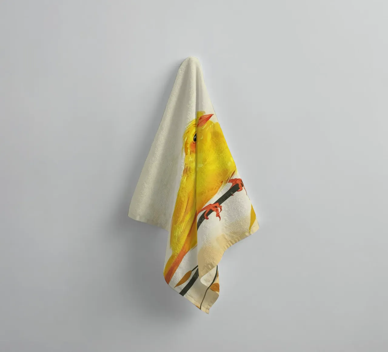 Canarino d'oro in autunno asciugamano da bagno da DesignDoodle