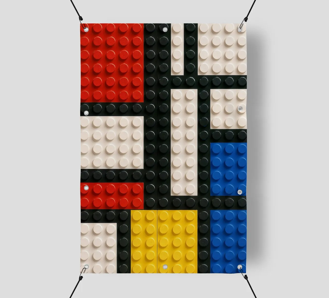 L'astrazione del mattone di Mondrian telo in pvc da KUNSTstück