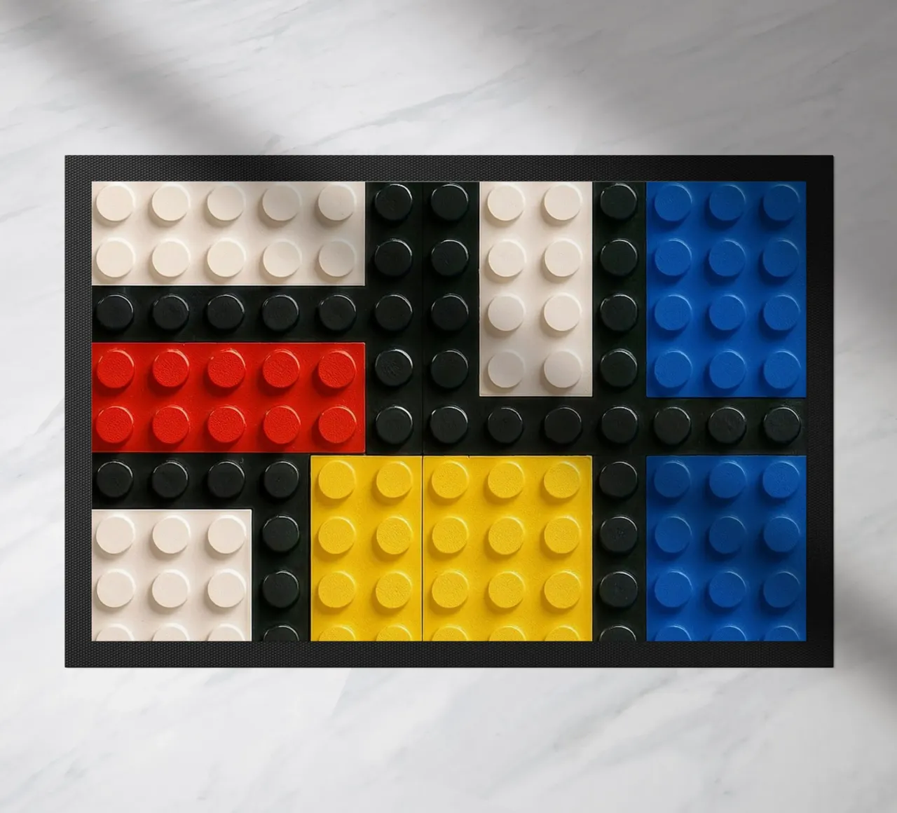 L'astrazione del mattone di Mondrian zerbino da KUNSTstück