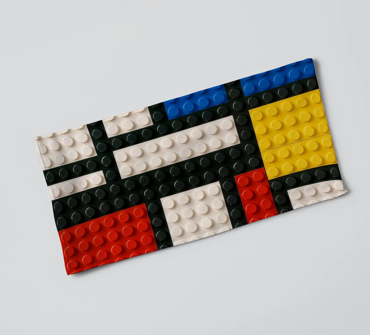 L'astrazione del mattone di Mondrian asciugamano da bagno da KUNSTstück