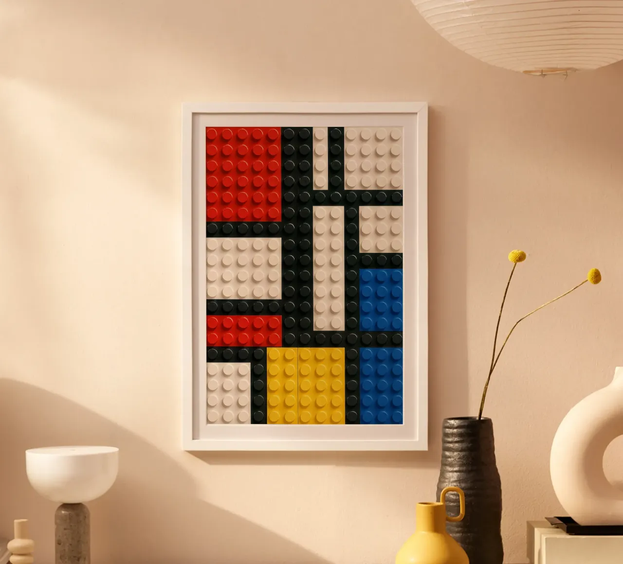 L'astrazione del mattone di Mondrian carta hahnemühle da KUNSTstück
