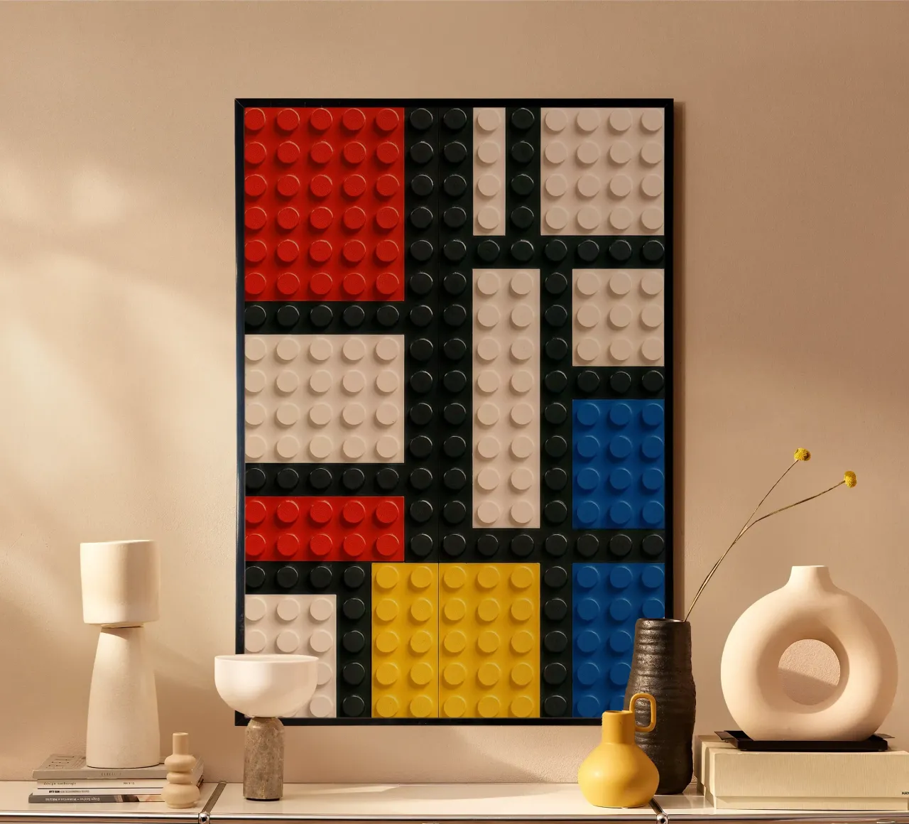 L'astrazione del mattone di Mondrian carta hahnemühle da KUNSTstück