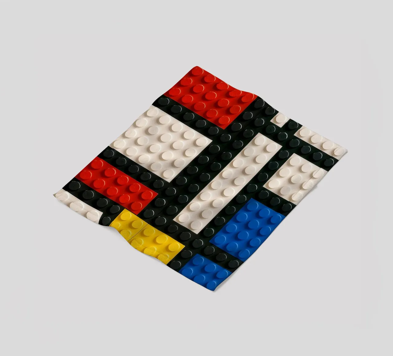 L'astrazione del mattone di Mondrian coperta in pile da KUNSTstück