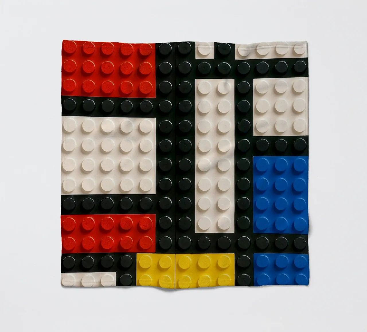 L'astrazione del mattone di Mondrian coperta in pile da KUNSTstück