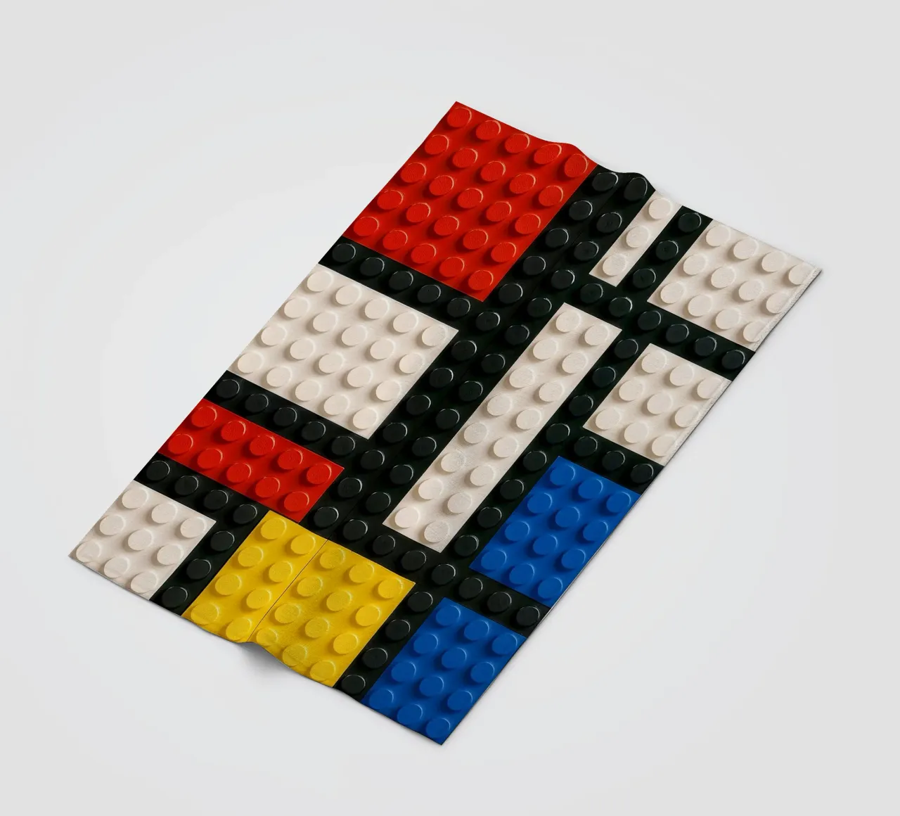 L'astrazione del mattone di Mondrian coperta in pile da KUNSTstück