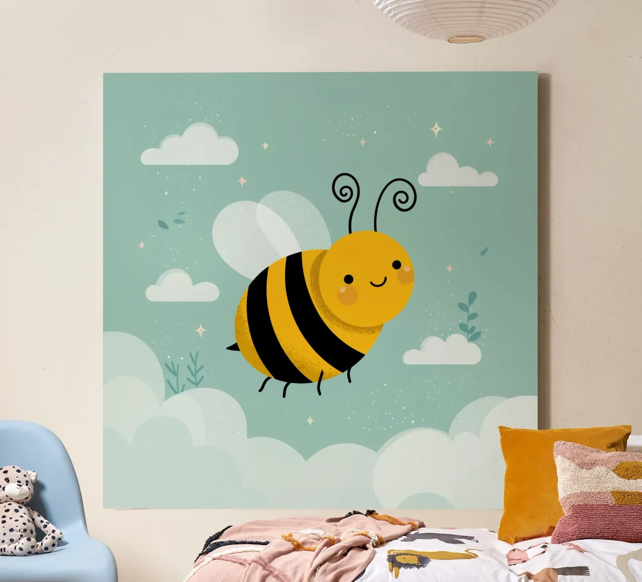 Baby Art canvas with Floater frame by Pictura