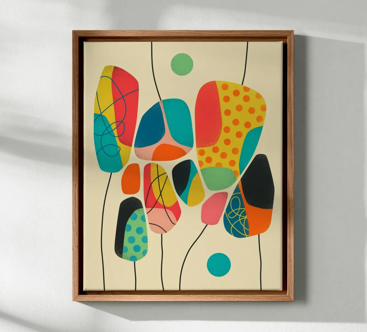 BLOOM 2 tela con Cornice a cassetta da Jazzberry Blue