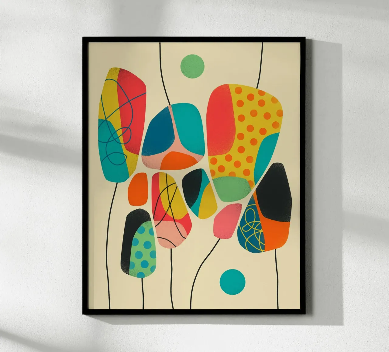BLOOM 2 poster con telaio in legno da Jazzberry Blue
