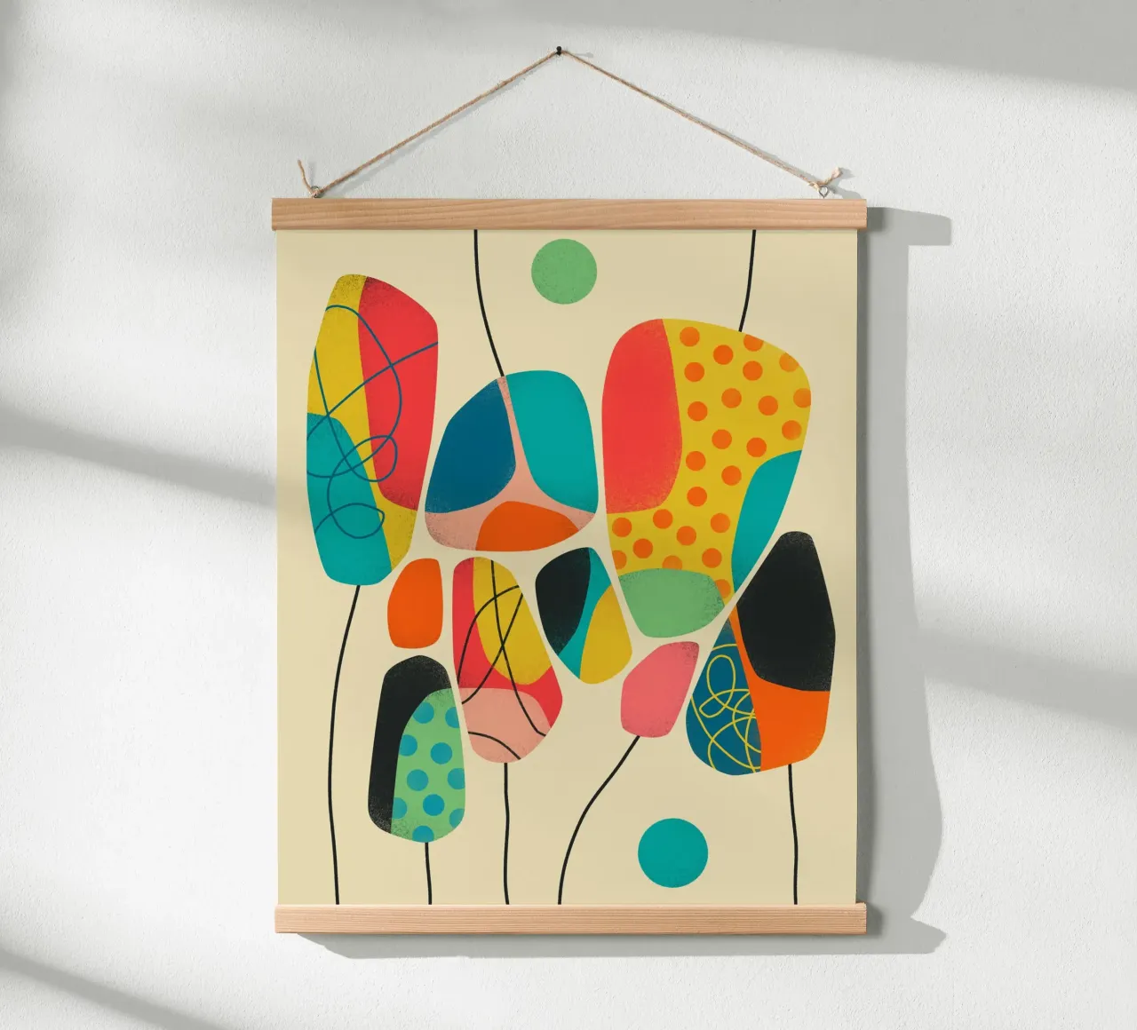 BLOOM 2 poster con telaio in legno da Jazzberry Blue