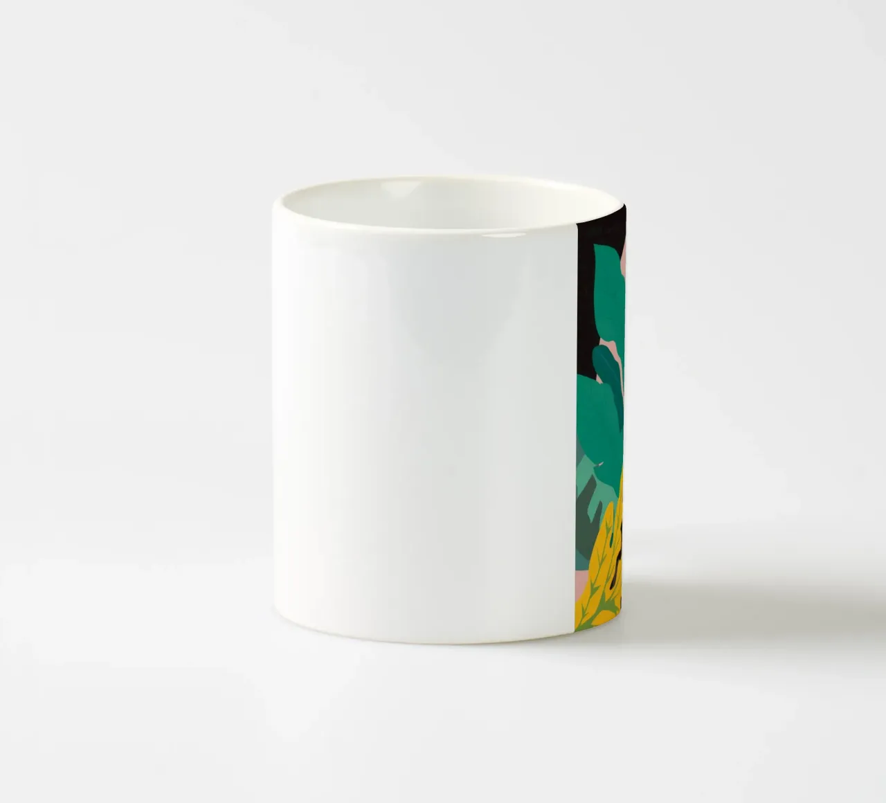 Coppia della giungla abbracciata tazza in ceramica da Peak Delusion