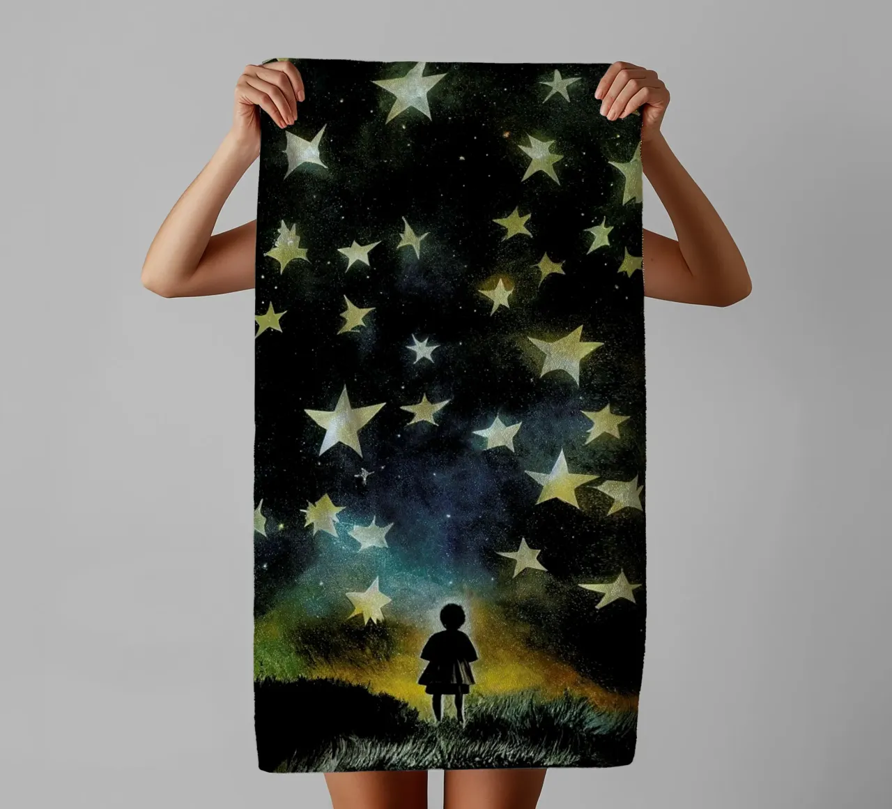Look To The Stars asciugamano da bagno da treechild