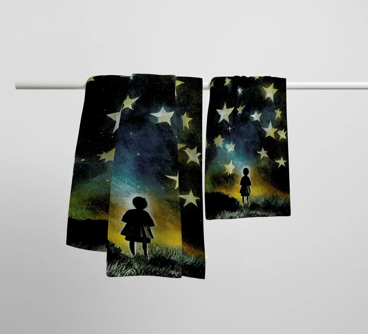 Look To The Stars asciugamano da bagno da treechild