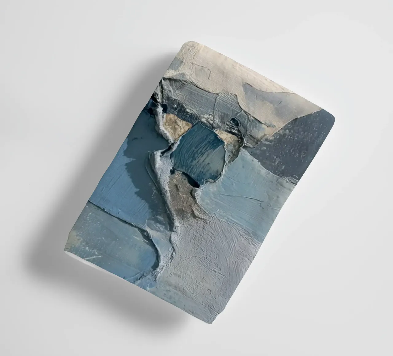 Blue Abstract Wall Art With Texture towel by Artbyvo