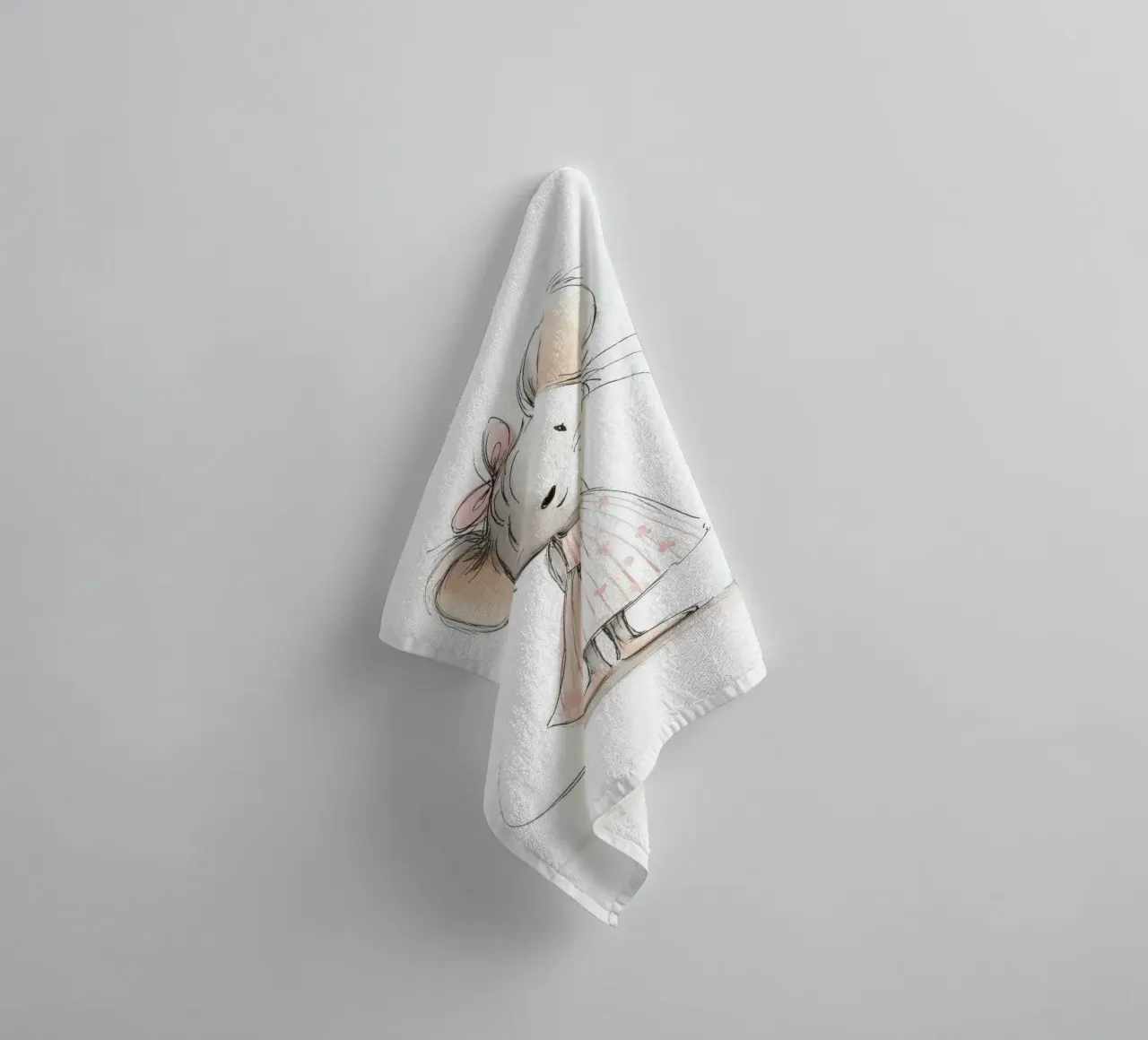 Mouse for the nursery towel by Pictura
