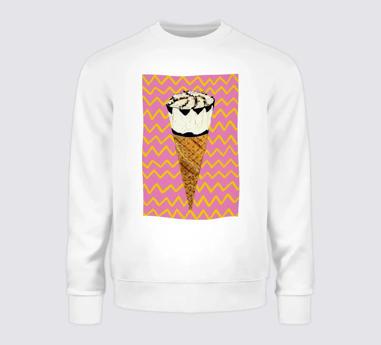 Cornetto Pink Zigzag felpa da Alice Straker