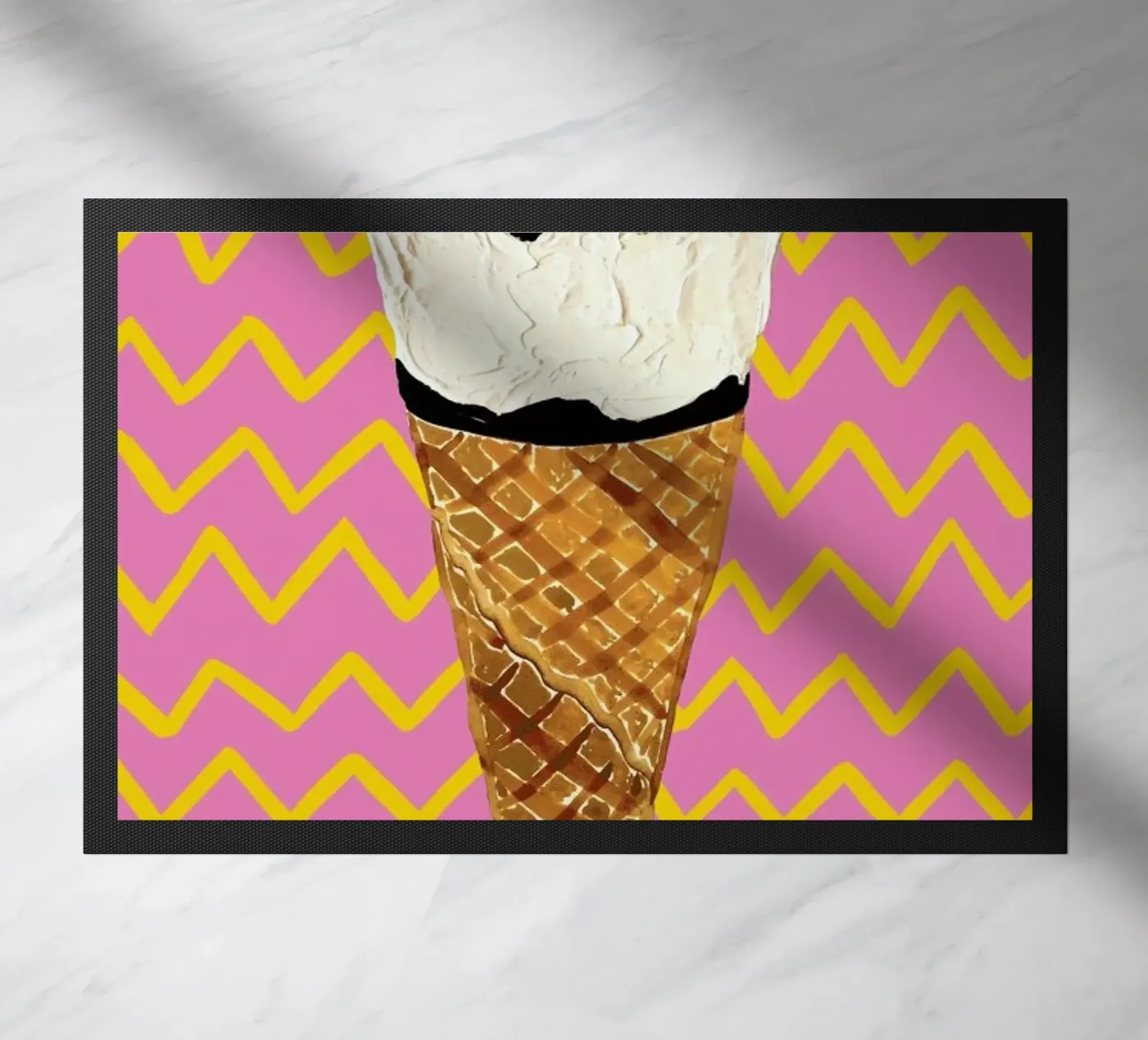 Cornetto Pink Zigzag zerbino da Alice Straker