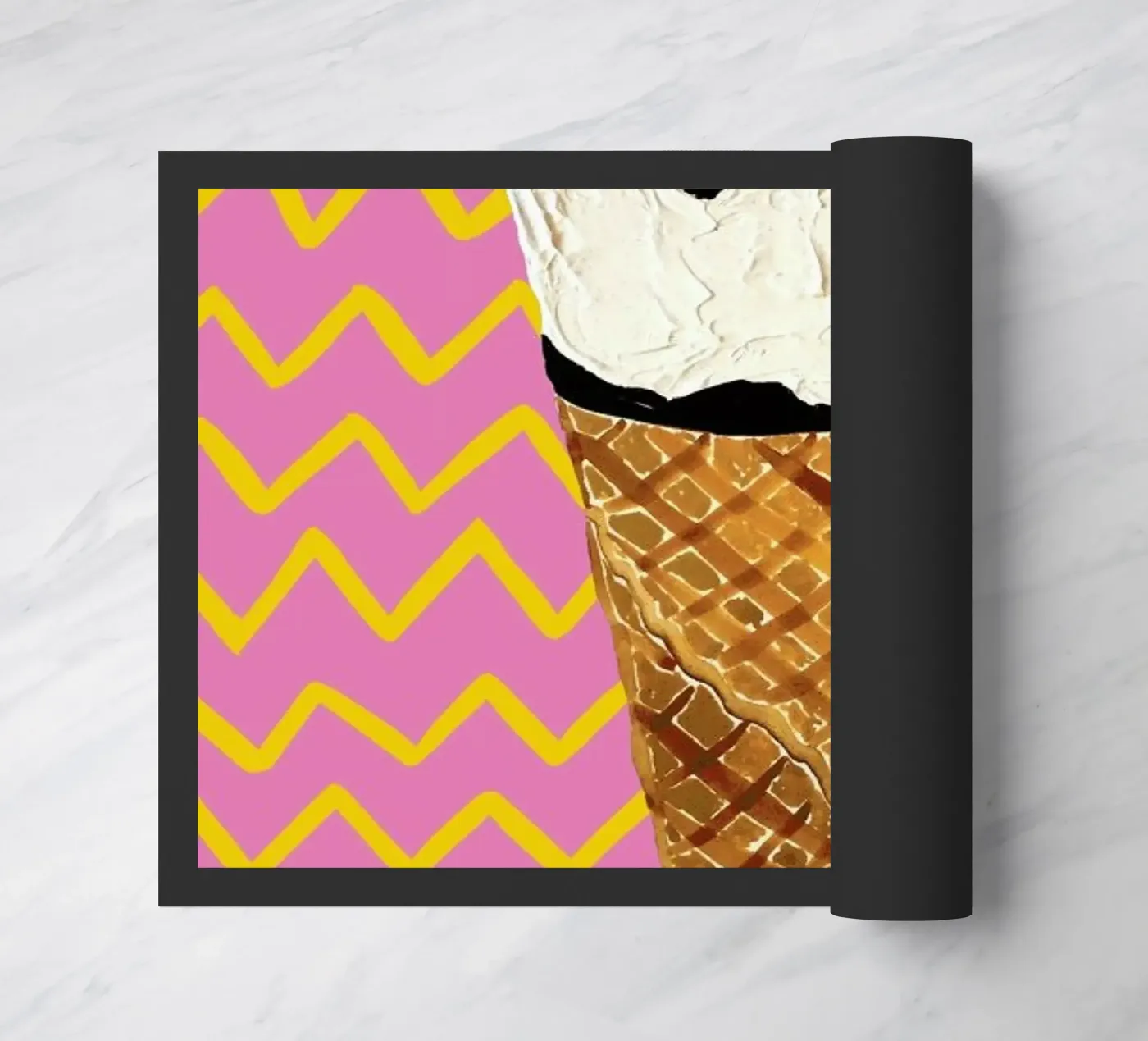 Cornetto Pink Zigzag zerbino da Alice Straker