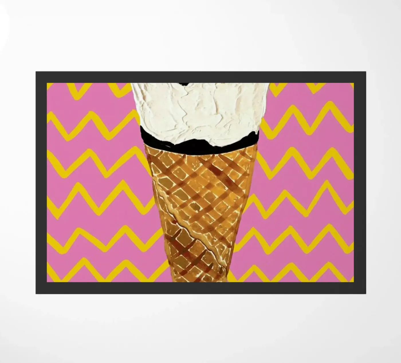 Cornetto Pink Zigzag zerbino da Alice Straker