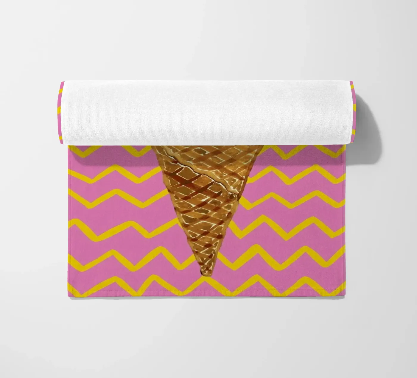 Cornetto Pink Zigzag telo mare da Alice Straker