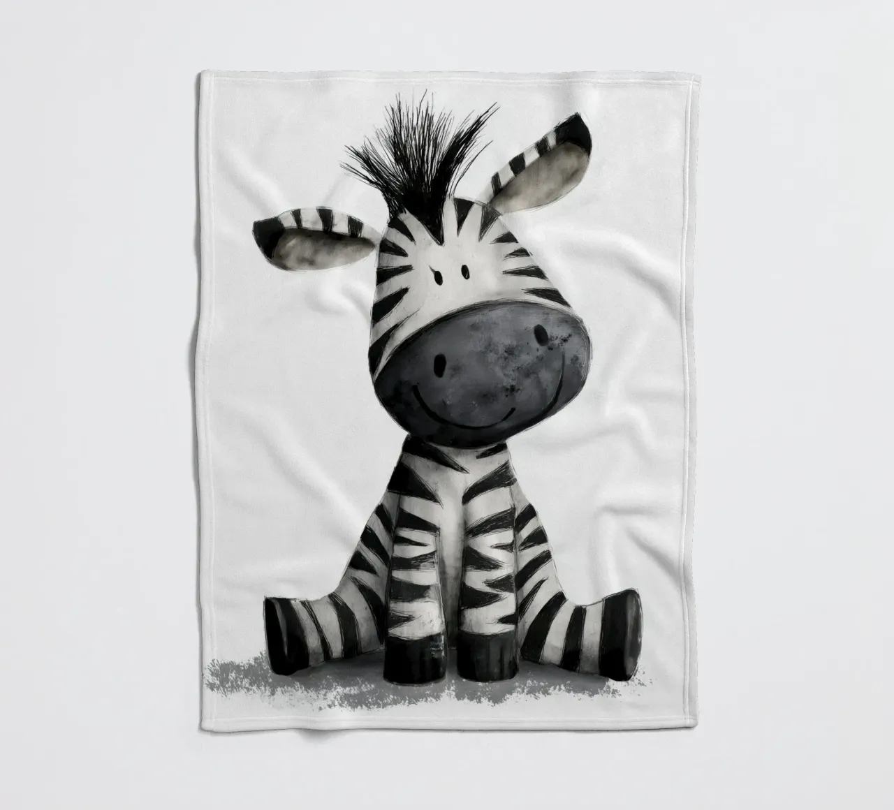Zebra per la cameretta coperta in pile da Pictura