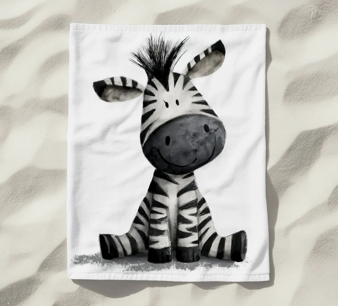 Zebra per la cameretta telo mare da Babyart