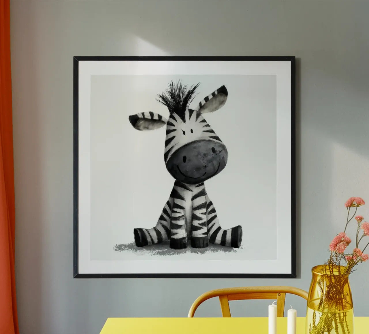 Zebra for the nursery hahnemühle by Pictura