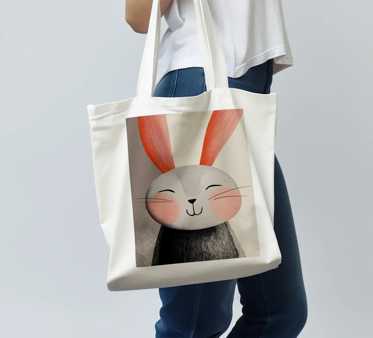 Bunny tote bag by Pictura