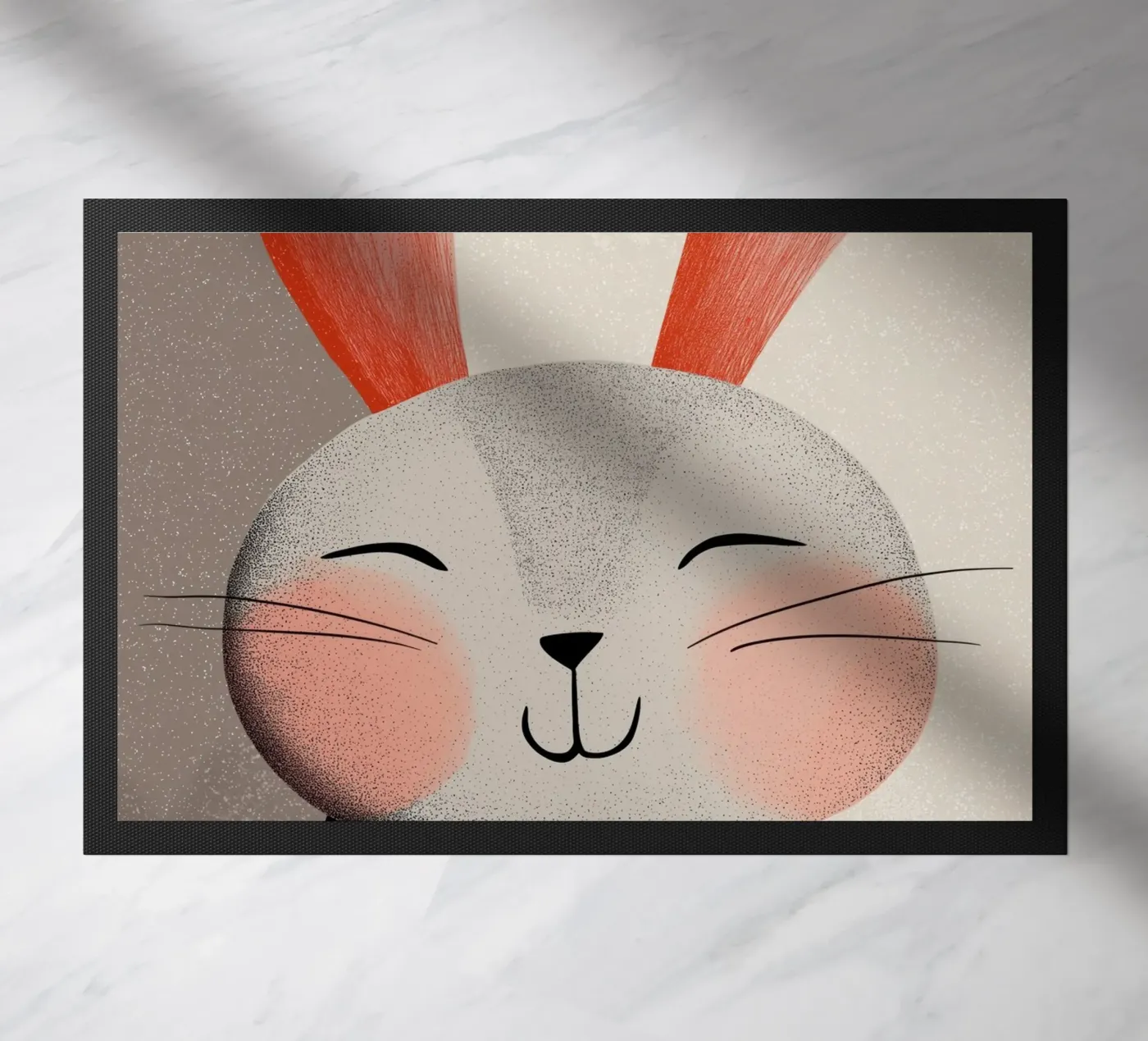 Bunny doormat by Pictura