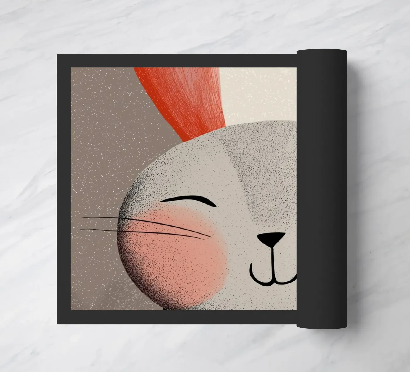 Bunny doormat by Pictura