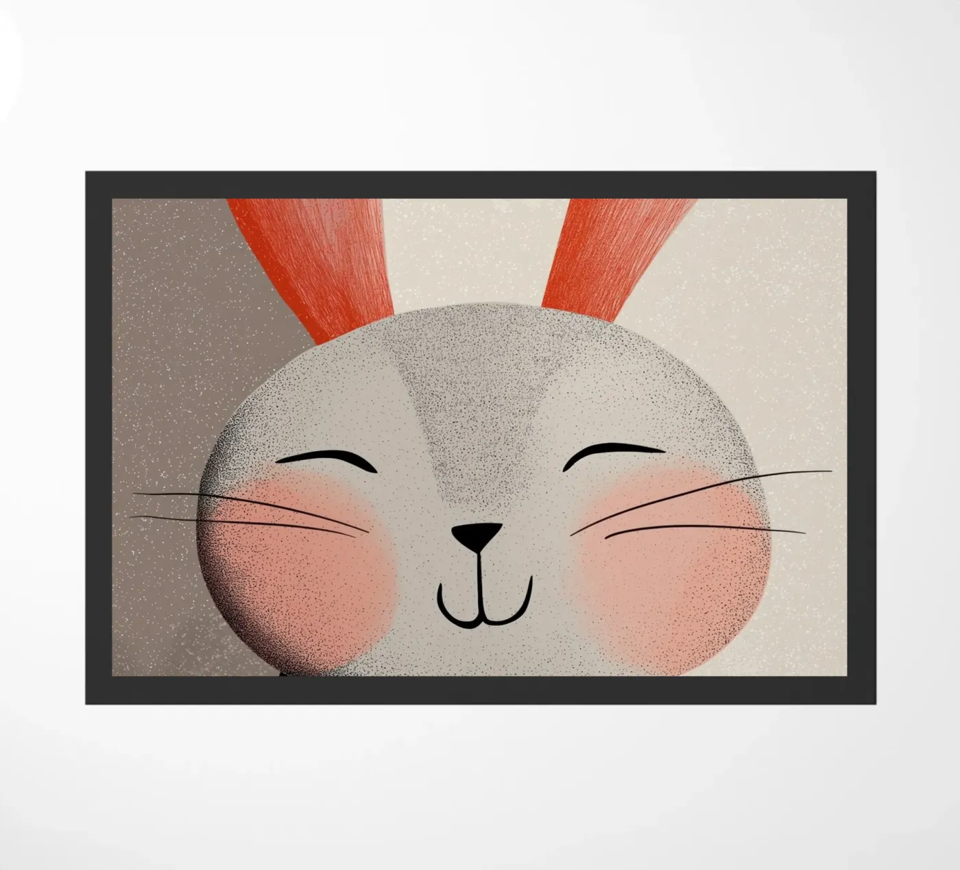 Bunny doormat by Pictura