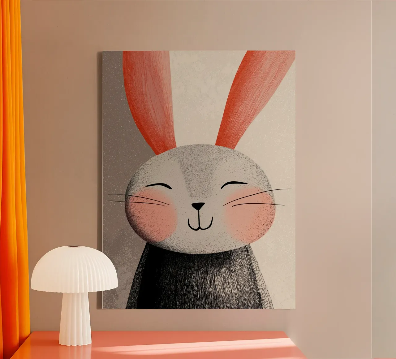 Konijntje canvas van Pictura