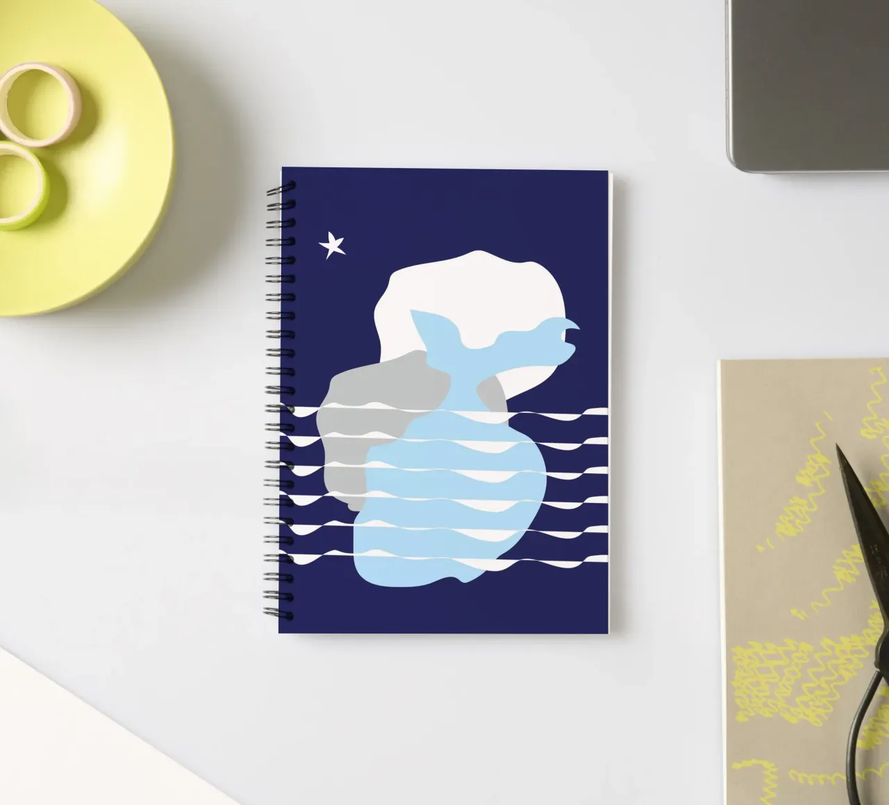Nocturnal voyage / Serenity 2 spiral notebook by Carrot & Soul