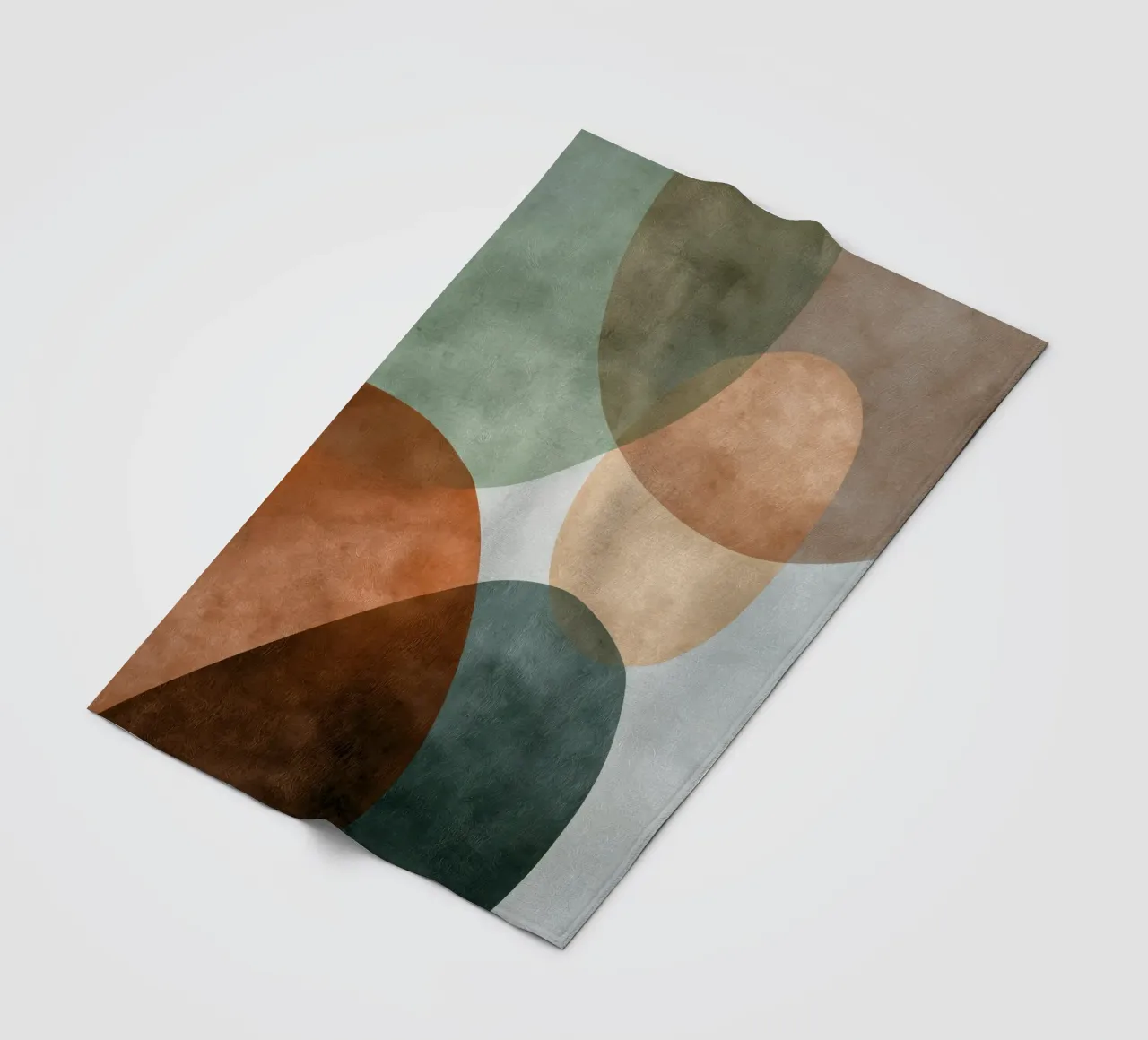 Natural Abstract Composition With Subtle Texture fleece blanket by Artbyvo