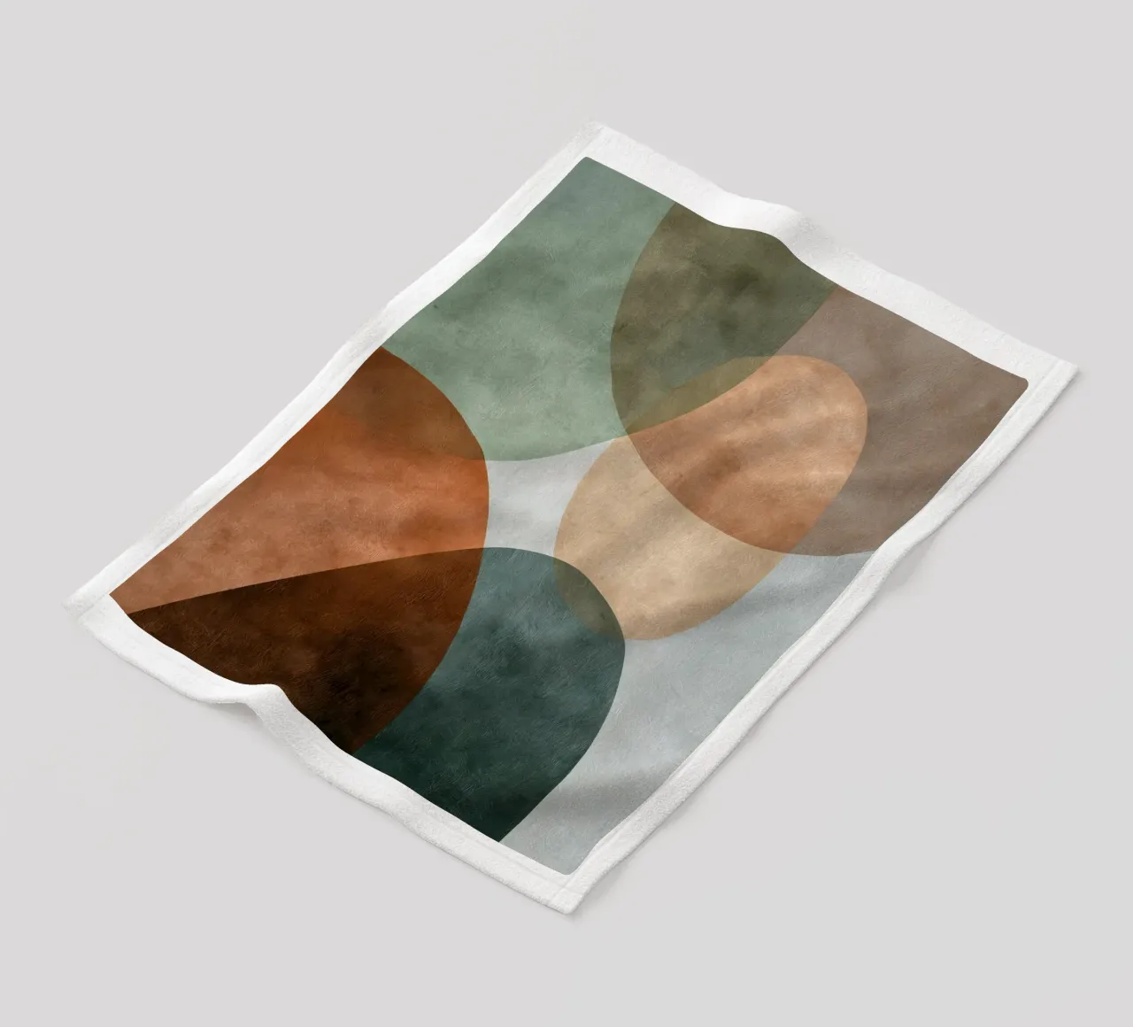 Natural Abstract Composition With Subtle Texture fleece blanket by Artbyvo
