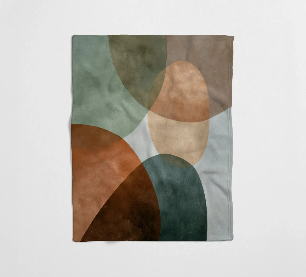 Natural Abstract Composition With Subtle Texture fleece blanket by Artbyvo