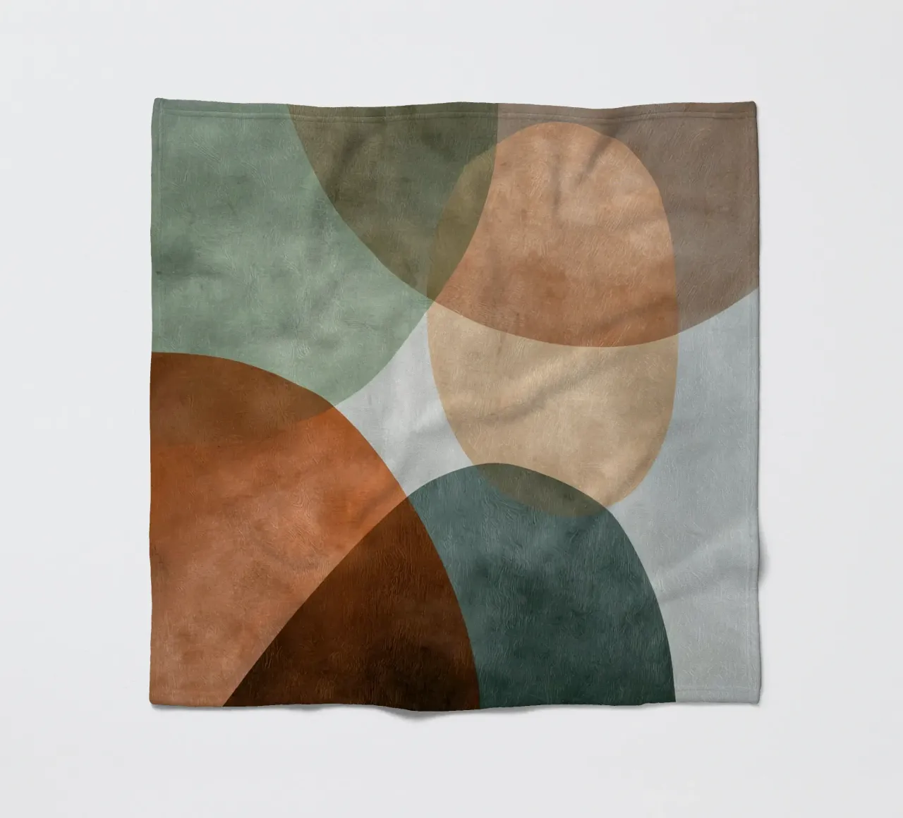 Natural Abstract Composition With Subtle Texture fleece blanket by Artbyvo