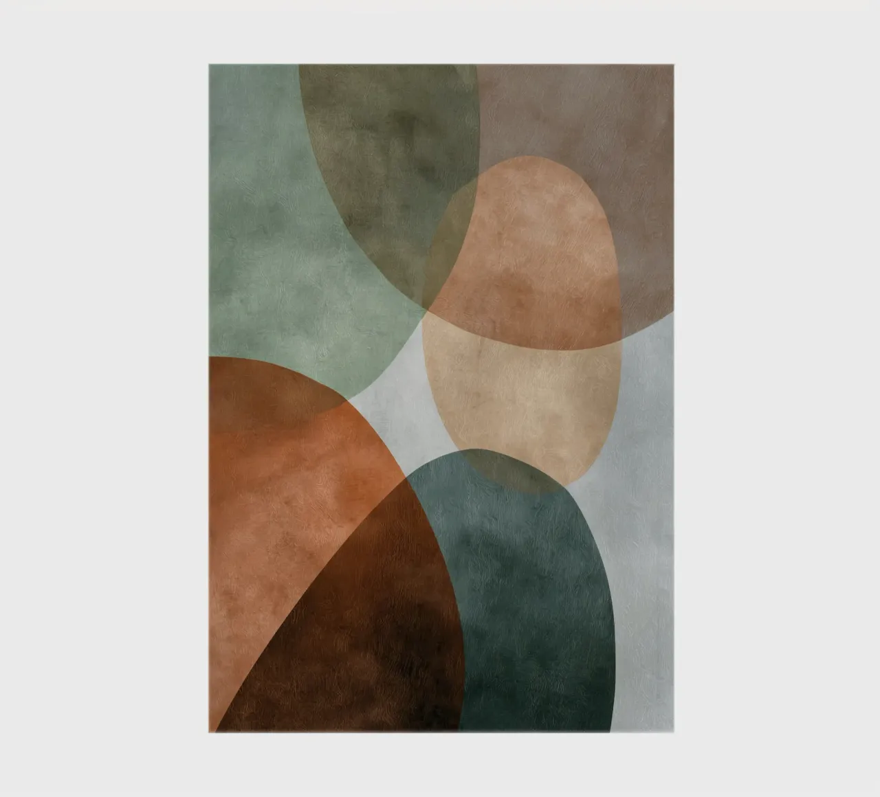 Composition abstraite naturelle avec texture subtile carnet de notes de Artbyvo
