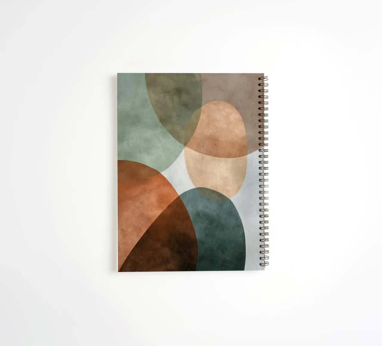 Composition abstraite naturelle avec texture subtile carnet à spirale de Artbyvo